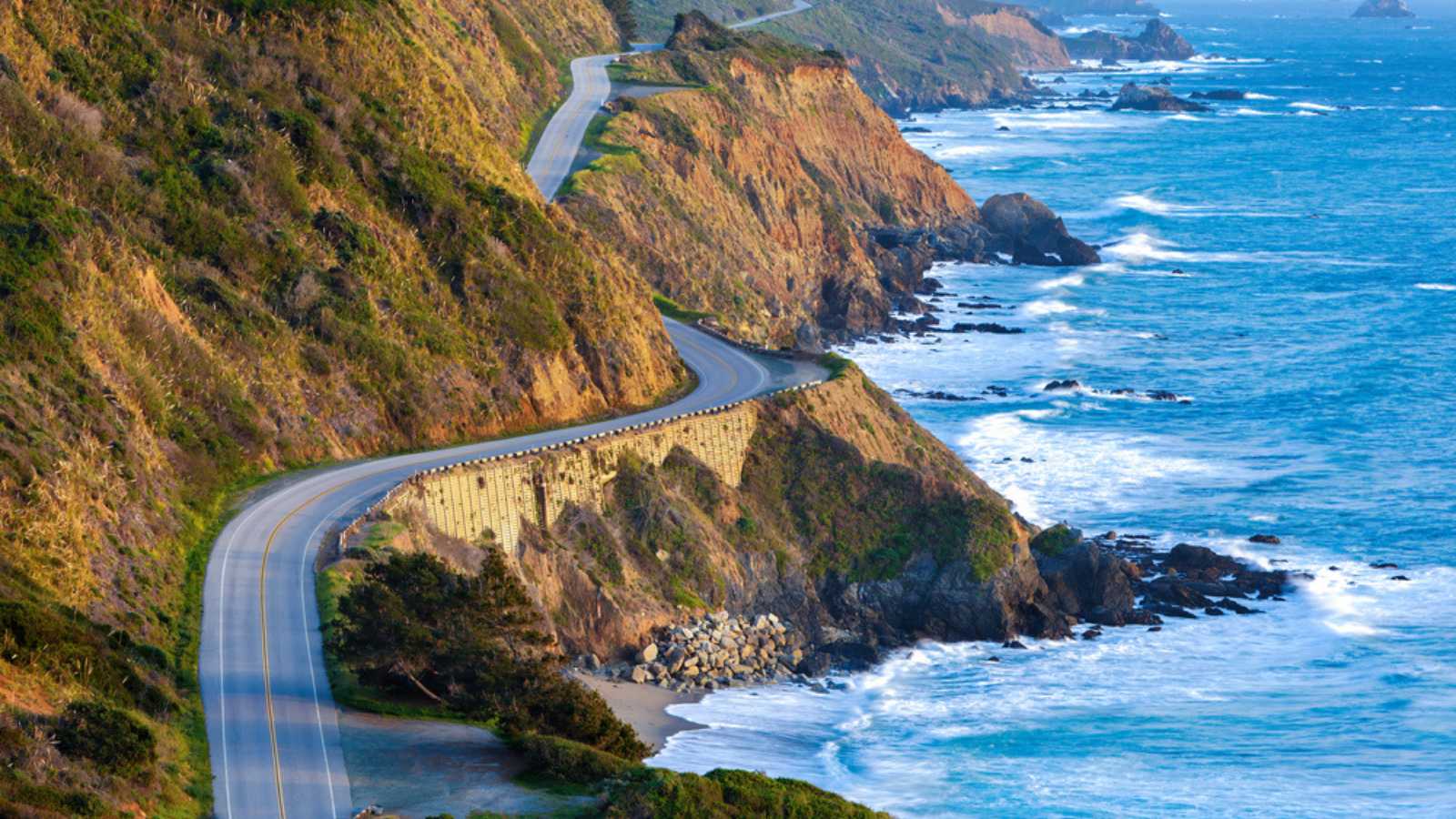 Pacific Coast Highway (Highway 1) at southern end of Big Sur, California