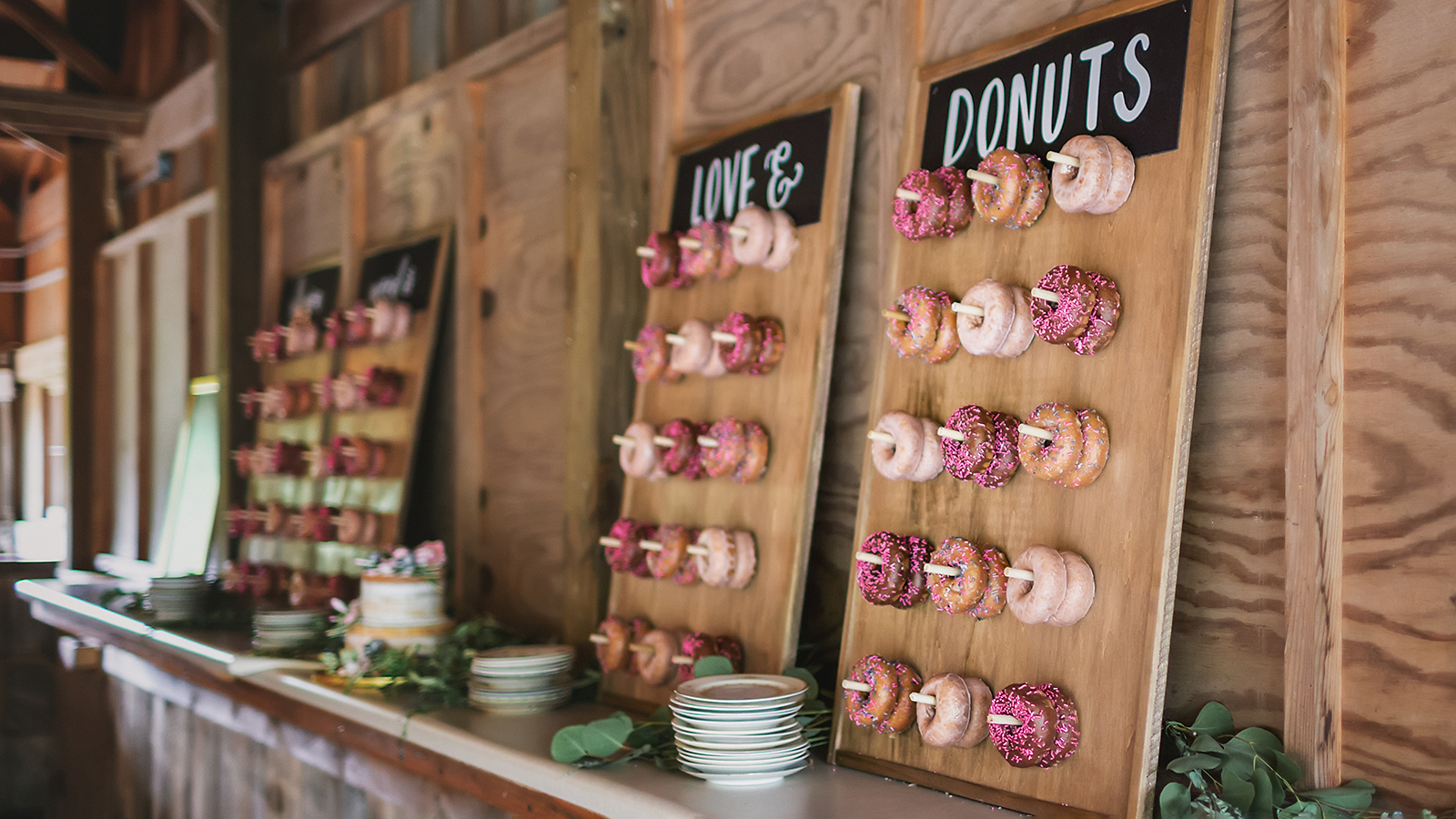 Love and Donuts Wedding Display