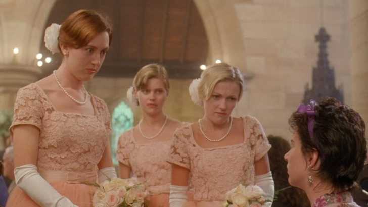 Rachel Griffiths, Roz Hammond, Belinda Jarrett, and Sophie Lee in Muriel's Wedding (1994)
