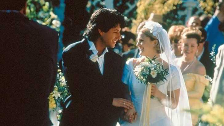 Drew Barrymore and Adam Sandler in The Wedding Singer (1998)