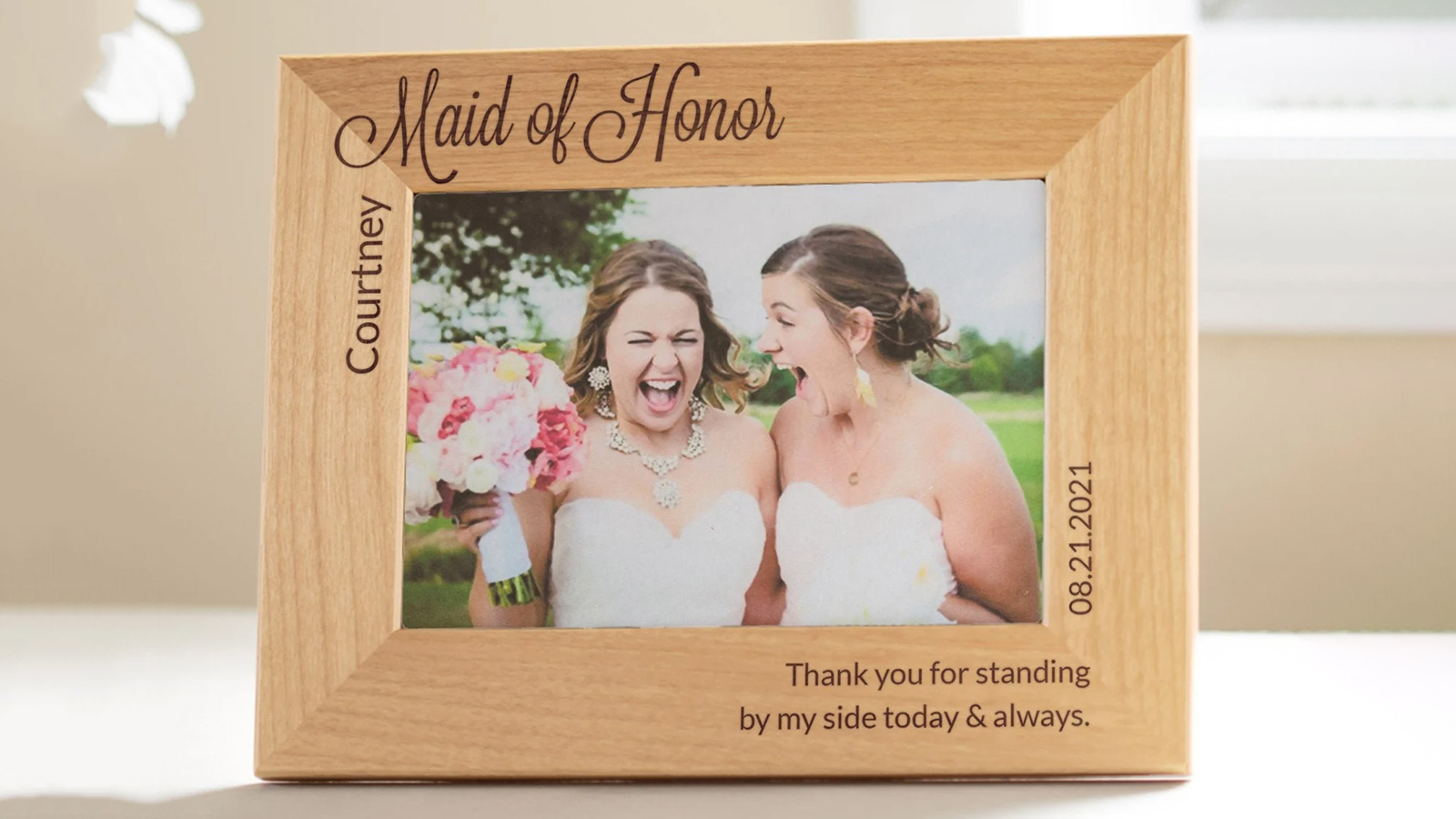 personalized photo frame bridesmaids gifts