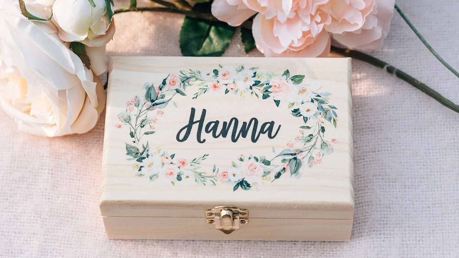 Personalized Bridal Party Gift - Wooden Box